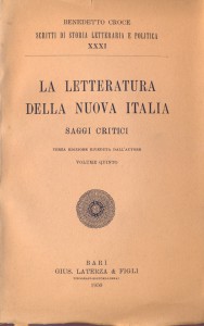 La letteratura della nuova Italia vol. V