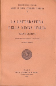 La letteratura della nuova Italia vol.III